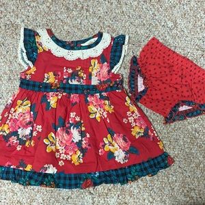 Matilda Jane size 3-6 month dress with bloomers